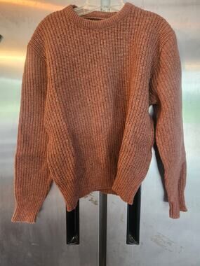 Broadstreet's by Barclay Ribbed Knit Sweater Rust Terracotta